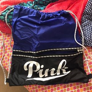Victoria’s Secret pink drawstring bag